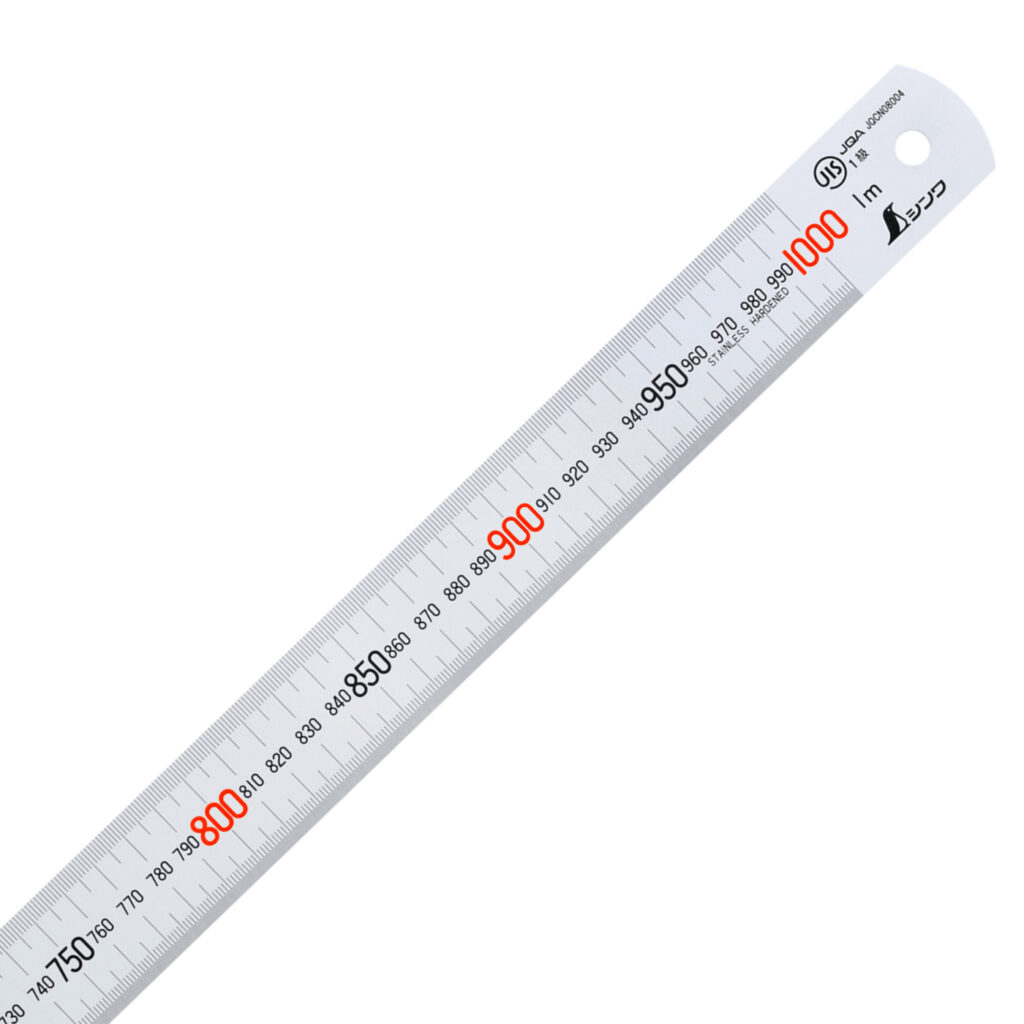 Shinwa stainless steel ruler 100 cm 13048 - Japansaegenshop.com